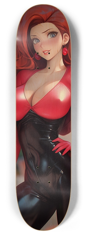 Sexy Latex Suit 8 Inch Skateboard Deck