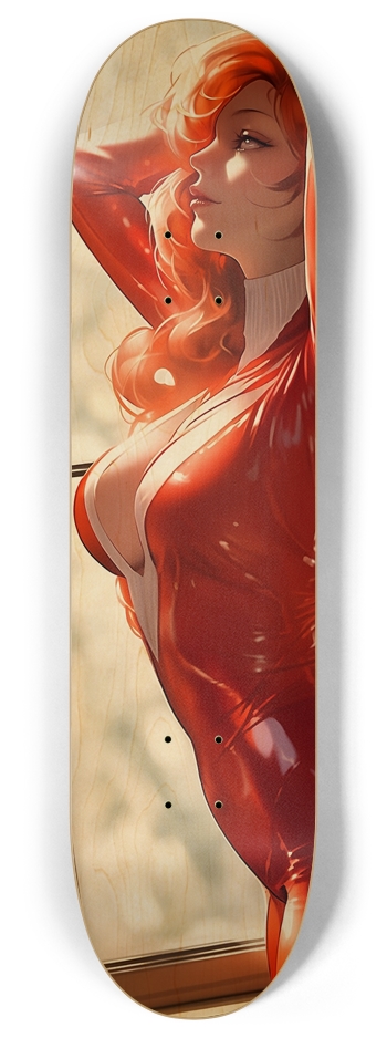 Sexy Latex Suit  8 Inch Skateboard Deck