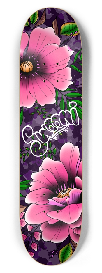 Peony 7.75 7-3/4 Skateboard Deck 