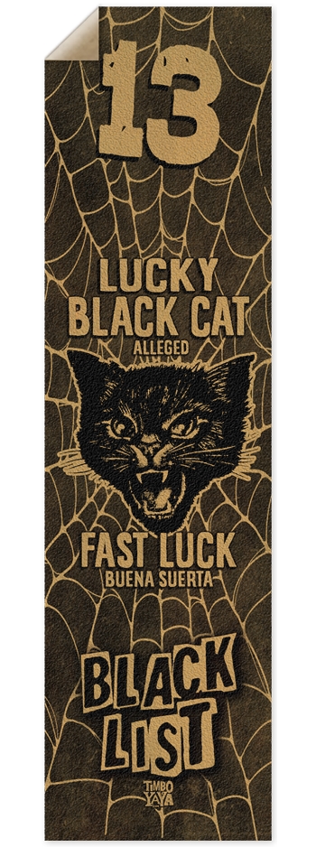 Lucky Black Cat Custom Griptape