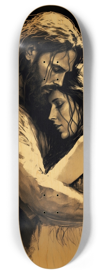 lovers embrace 8 Inch Skateboard Deck