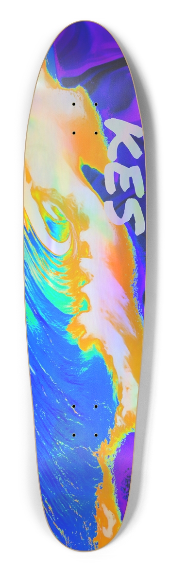 Holographic wave longboard  Longboard Shape