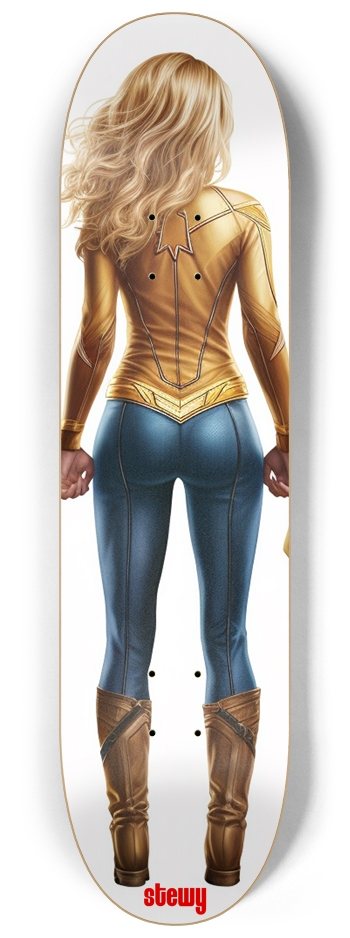 Stewy superhero Janine rear