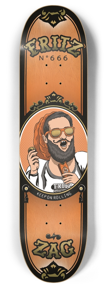 Fritz Skateboards X Zig Zag 