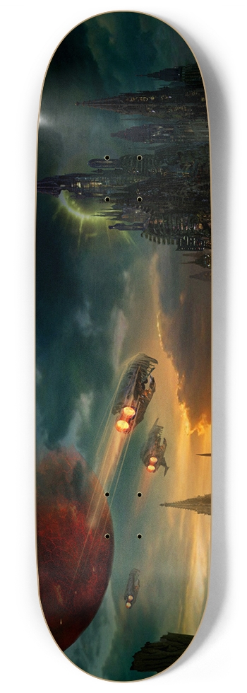 Custom Skateboard Space #0024