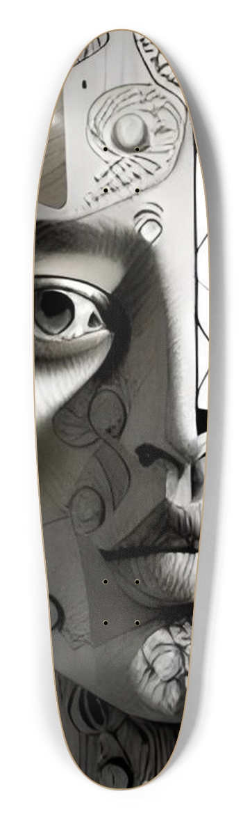 Custom Longboard (Woman Artwork)