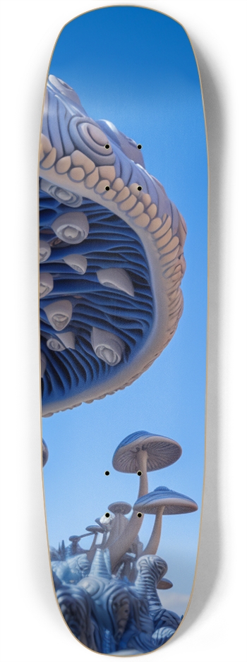 Blue Mushroom Skateboard