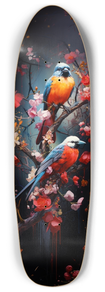 Cherry Blossoms Custom Skateboard