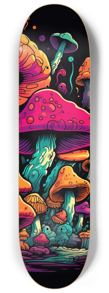 Trippy Mushroom Skateboard