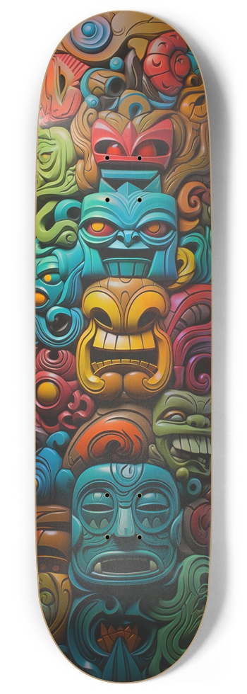 Holographic Hawaiian Custom Skateboard