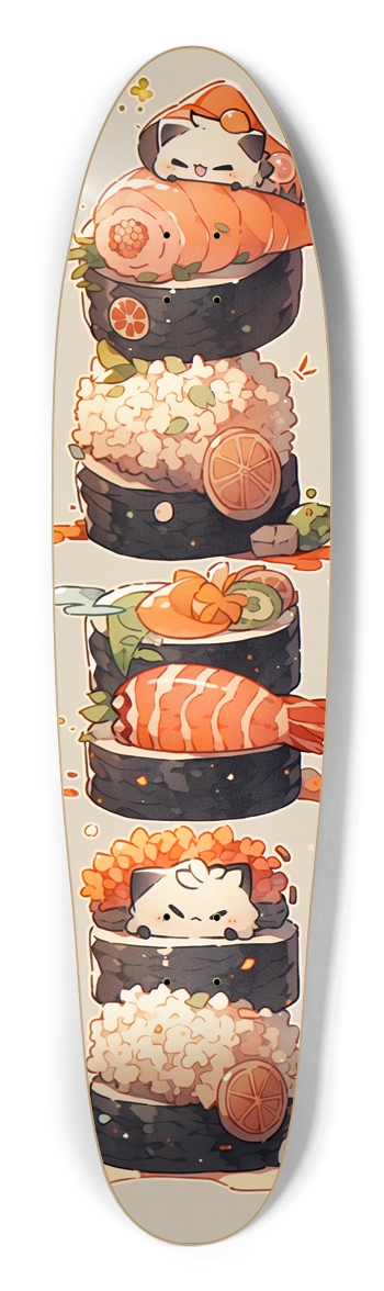 Anime Sushi Custom Longboard