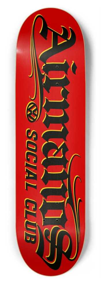AIRMANOS BLACK ON RED