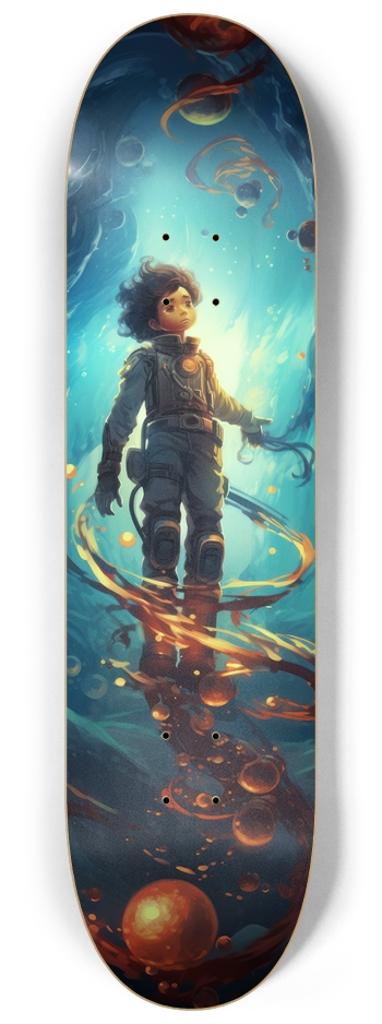 Lost in Space Glow-in-the-dark Skateboard