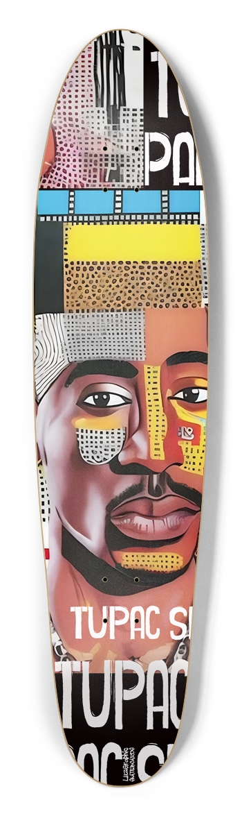 Afro Rap Drawing Longboard