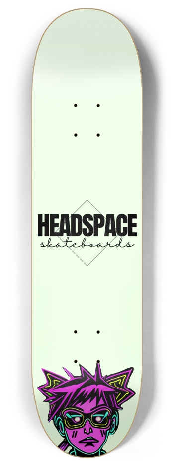 8 Glow in the dark Headspace Skateboard