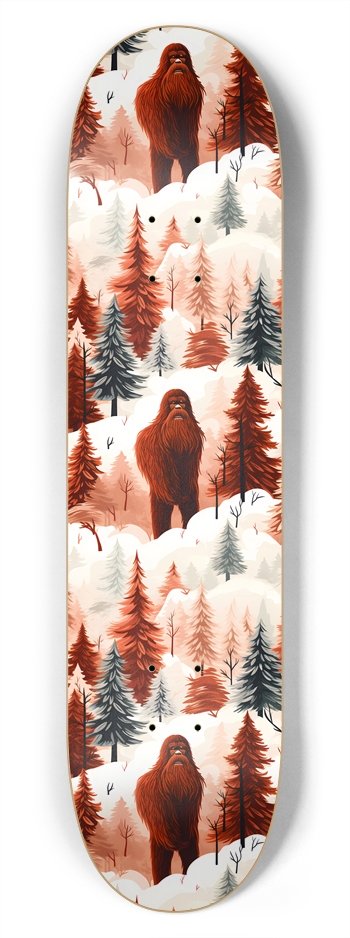 Sasquatch Pattern 1 Skateboard