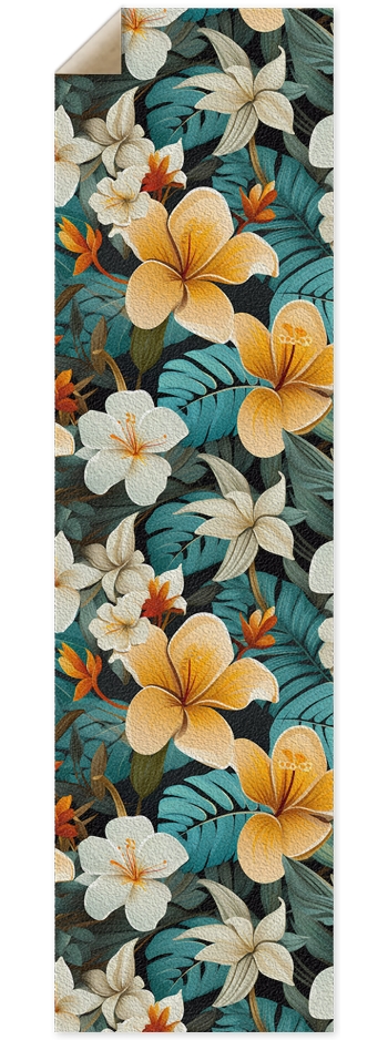 Yellow Plumeria Pattern Griptape