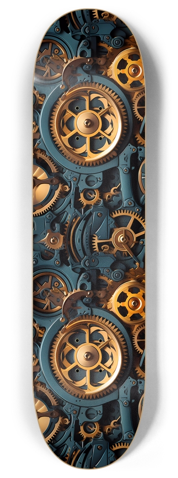 Mechanical Pattern 1 Skateboard