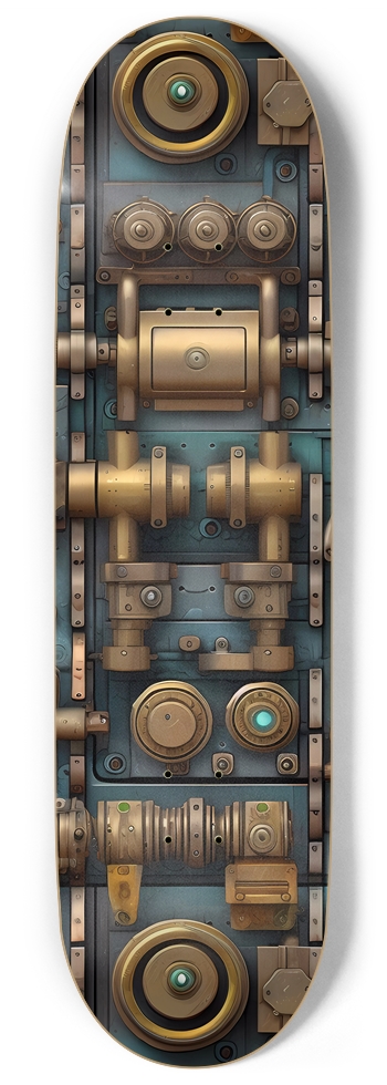 Dieselpunk Pattern 1 Skateboard