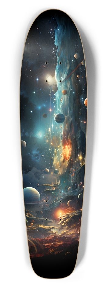 Outer Space Scene 2 Custom Skateboard