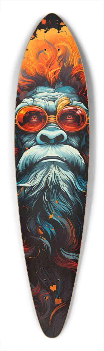 Psychedelic Sasquatch Longboard
