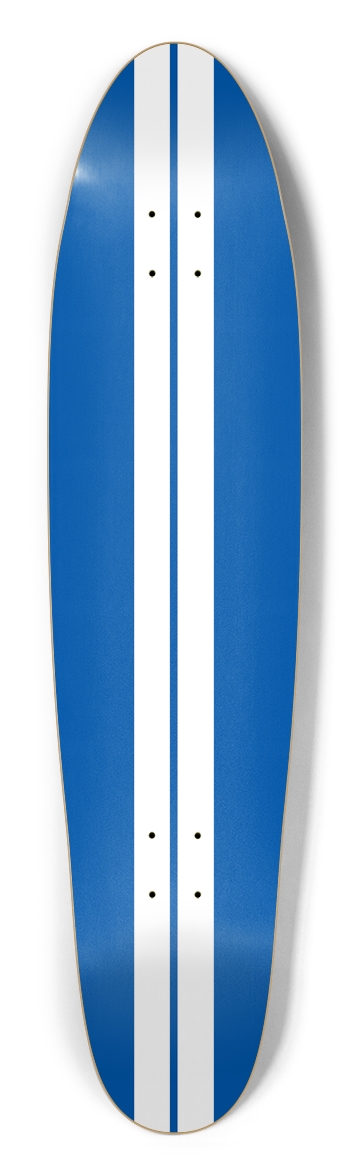 USA Racer Blue w/Stripes Longboard
