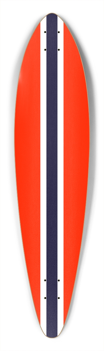 Racing Red w/Stripes Longboard