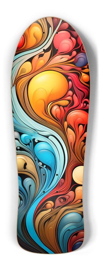 Colorful Abstract Pattern Skateboard