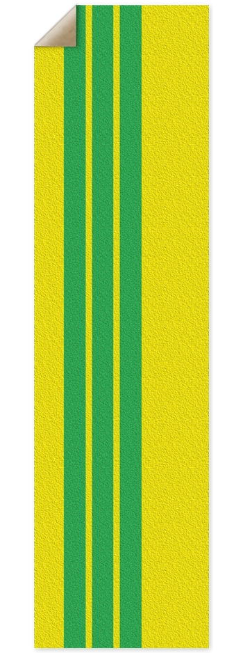 Custom Griptape Yellow & Green Racing Strips