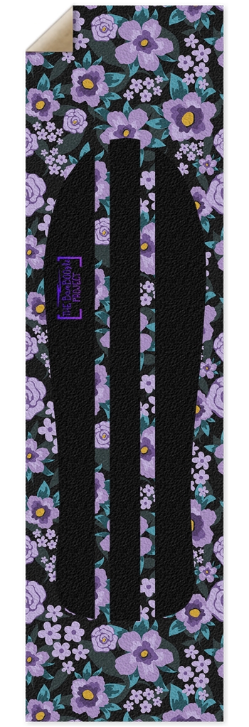 Purple Floral Cruiser Griptape