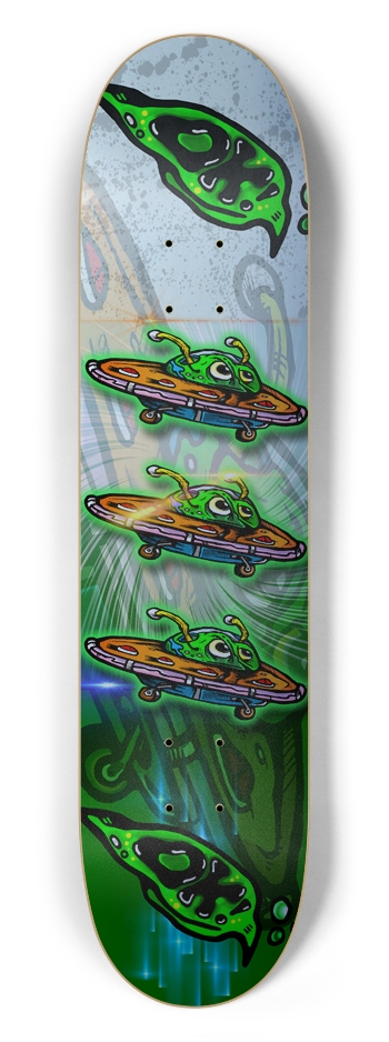 ANGRY BOB SPACESHIP Custom Skateboard