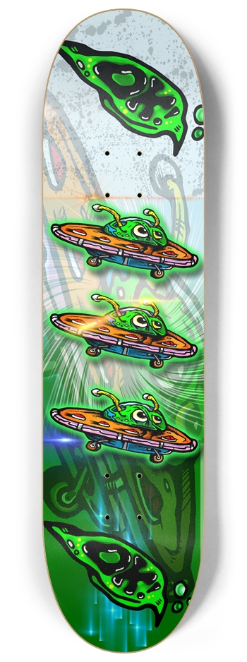 ANGRY BOB SPACESHIP Custom Skateboard
