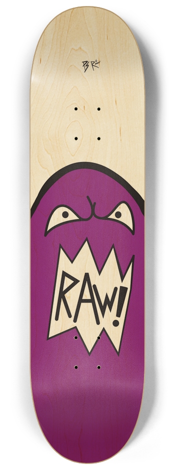 Raw Skateboard 8-1/4 Skateboard Deck by PS skate decks
