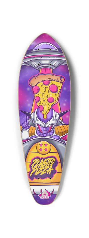 Alien Frieza Pizza-Plastic Pizza Mini Cruiser