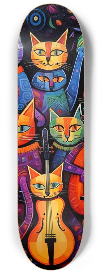 Music Cats Skateboard
