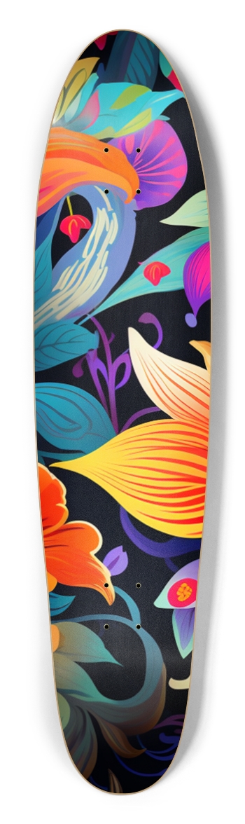 Neon Garden Longboard