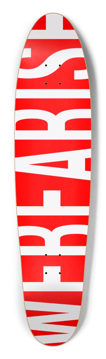 WeBearish Red Longboard Longboard Shape