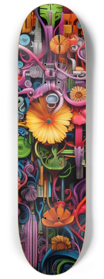Flower Gear Skateboard 8-1/4 Skateboard Deck