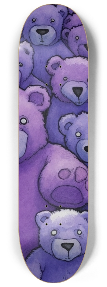 WeBearish Purple Skateboard