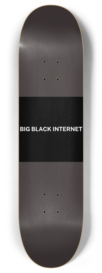 Big black slim Skateboard