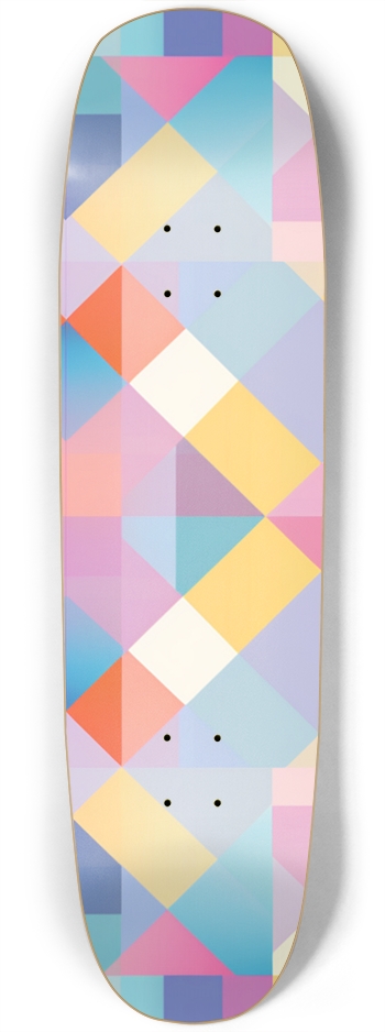 Pastel Checker Skateboard