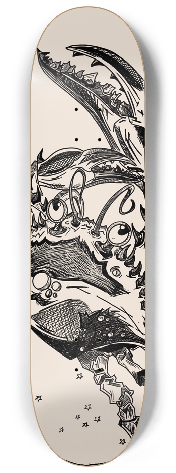 Cancer the Crab- Constellation Series 8-1/4 Skateboard Deck