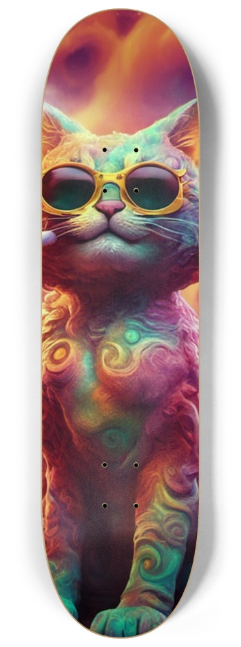 Psychedelic Cat 01 glow