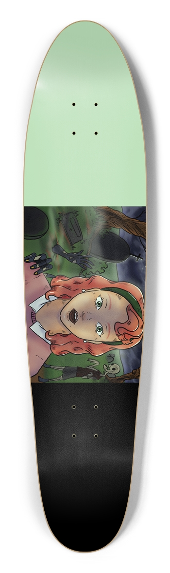 Caught In the Graveyard Glow in the Dark Longboard