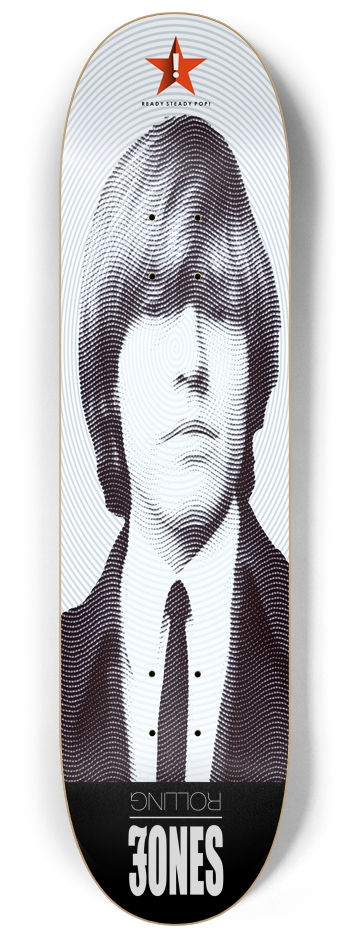 Rolling Jones (Mono) 8.25" Custom Popsicle Deck