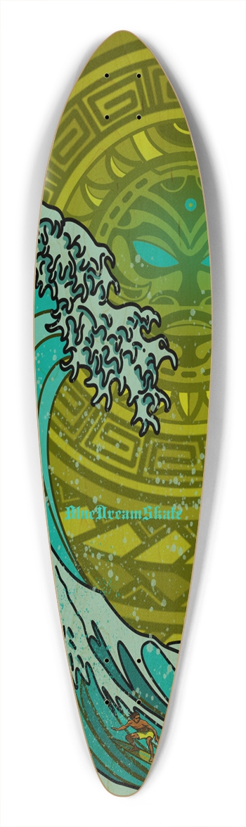 Surf the Great Wave Long Board