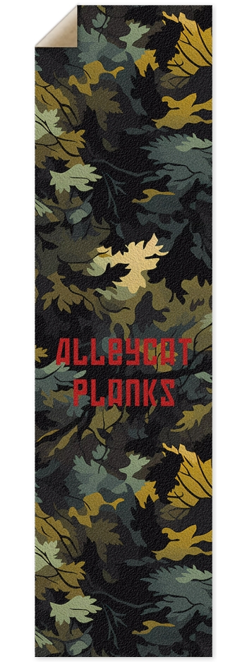 Alleycat Planks Woodland Camo Custom Griptape
