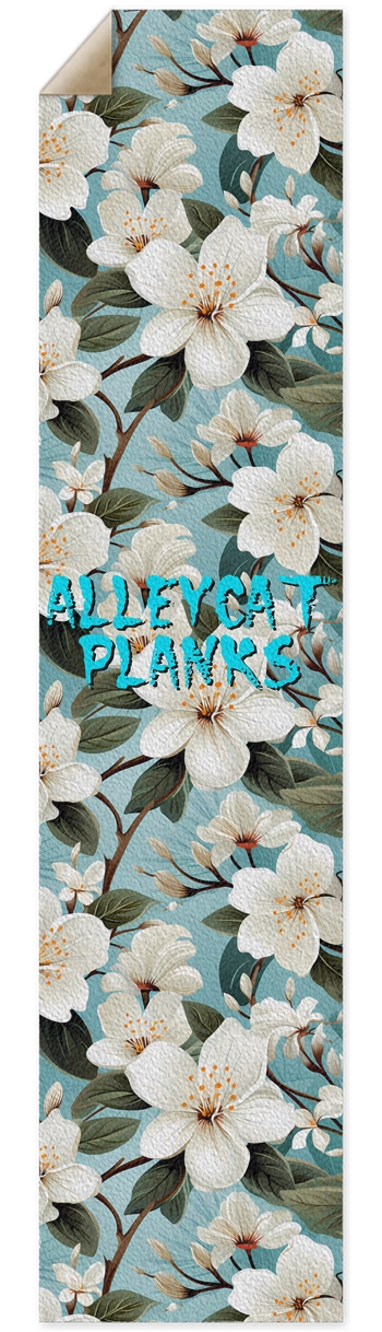 Alleycat Planks White Plumeria Custom Griptape