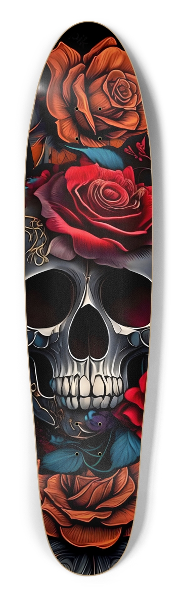 Skull & Roses Longboard
