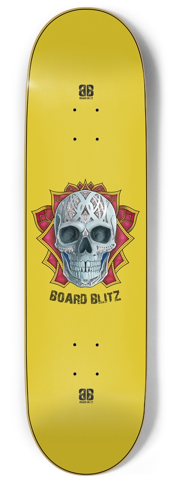 Skull Head Yellow 9" x 34"